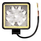 Faro 9 Led 27w + Función Baliza Tractor Automóvil Agro 4x4