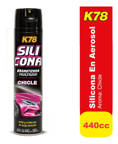 Silicona En Aerosol Perfumada Multiuso K78 Cod207 - Nolin Fragancia Chicle