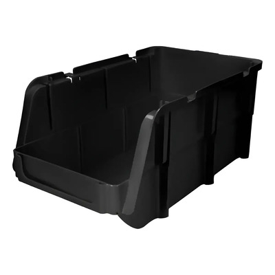 12 Gavetas Apilables Plástico 7.5 X 4 X 3'' Alta Resistencia Color Negro | Envío gratis