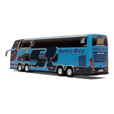 Miniatura Ônibus Santa Rita G7 4 Eixos 30cm