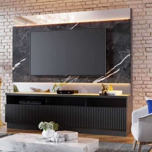 Estante Home Theater Com Led Para Tvs Até 70 Bc