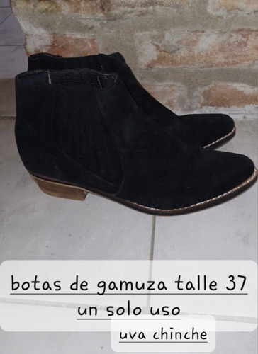 Botas De Gamuza. Talle 37