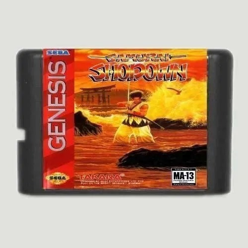 Jogo De Mega Drive, Samurai Shodown, Mega Drive, Sega