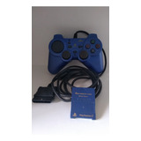 Controle Playstation 2 Azul + Memory Card Original Fujiwork