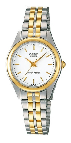 Reloj Casio Ltp-1129g Dama Combinado