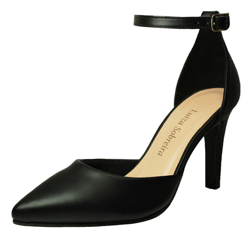 Scarpin Salto Alto Tamanhos 41,42,43 Preto Mod. 1060