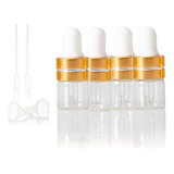 50pc 1ml Claro Pequeno Vidrio Gotero Botellas Perfume Muestr