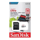Cartão De Memória Sandisk 16gb Micro Sd