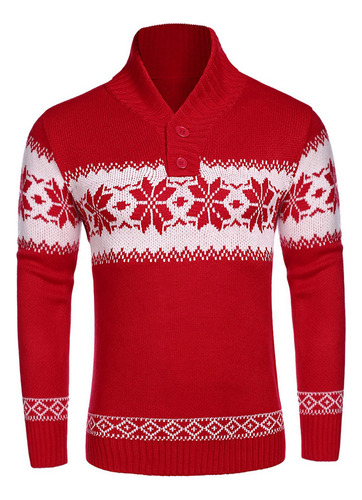 Jersey De Punto Navideño De Invierno Para Hombre