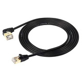 Sinloon Cable Ethernet Cat8 De Ángulo Izquierdo De 90 Grados
