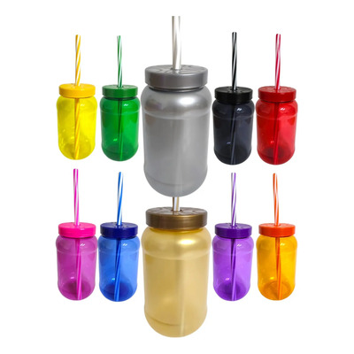 Mason Jars,cilindro,dulcero,tapa Popote 120 Pzas 500ml | Envío gratis