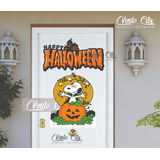 Vinil Decorativo Para Puertas O Ventanas Snoopy Halloween A5