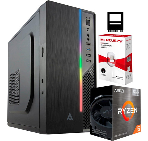 Pc Gamer Cpu Amd Ryzen 5600g Ram 8gb Ddr4 480 Gb Ssd Wi-fi