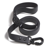 Correa Para Perro (grande (1 Pulgada X 5 Pies), Negro)