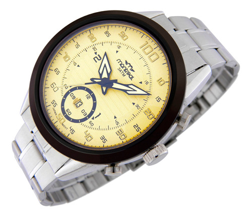 Reloj Montreal Hombre Ml858 Calendario Malla Acero