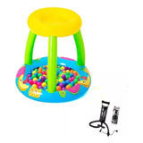 Pileta Inflable Bebe Selva C/ Techo + 100 Pelotas + Inflador