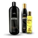 1 Shampoo De Biotina + 1 Cocoberrys + Oleo Pure Argan Vanide