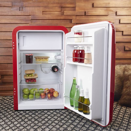 Nevera Minibar Retro Roja