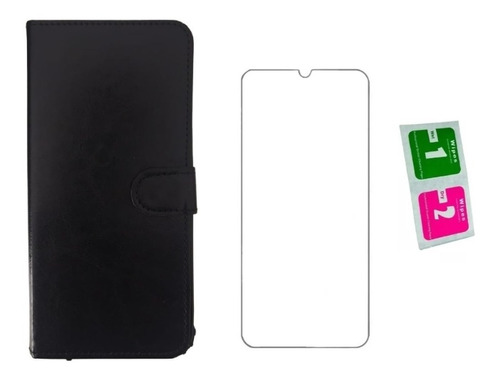 Capa Carteira Flip Para Moto E7 Power Tela 6.5 + Pelicula