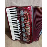 Acordeon 120 Baixos Paolo Soprani Em 4ª Impecavel Super 7