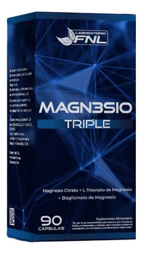 Triple Magnesio : Citrato + Treonato + Glicinato Fnl 90 Caps