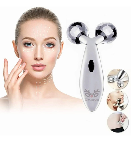 Rodillo 3d Masajeador Facial Rostro Cuerpo Gua Sha Meridiano