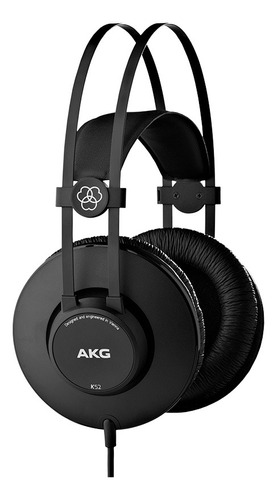 Fone De Ouvido Over-ear Akg K52 Matte Black 