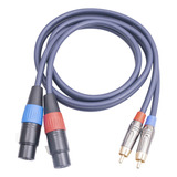 Cable Xlr A Rca Estéreo Hifi Para Amplificador 2 Metros