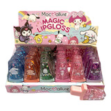 Pack 6 Brillos Labios Mágicos Glitter Lip Gloss Hello Kitty