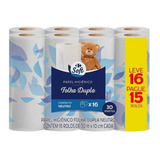 Papel Higiênico Folha Dupla 30m Carrefour - 16 Unidades