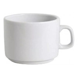 Set X6 Taza Cafe Linea Recta 80ml Porcelana Verbano