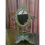 Espejo De Vanidad Victoriano Tipo Princesa Años 30s Bronce 