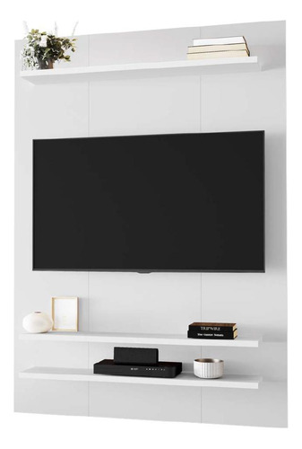 Painel Para Tv Até 50  1,30m Mister Nt 1195 Branco Notável