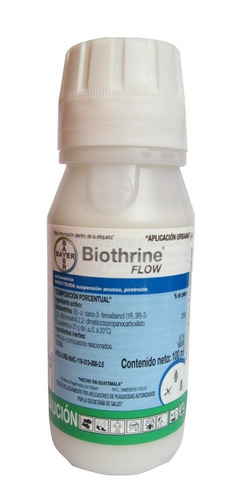 Biothrine Flow Bayer 100ml Insecticida Deltametrina Chinches Pulgas Hormigas Moscas Mosquitos Cucarachas Arañas 