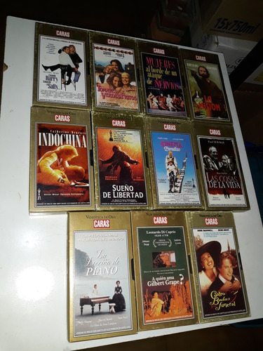 Vhs Lote 11 Peliculas Originales Oro Caras Videoteca 