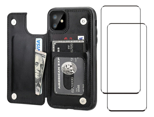 Capa Para iPhone Capa De Porta-cartão Case De Couro Com Slot