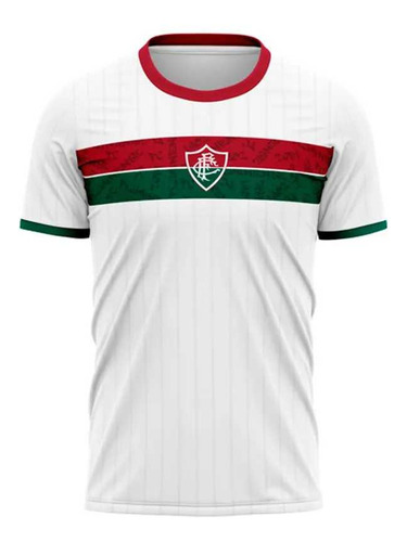Camiseta Braziline Fluminense Stencil Masculina - Branca