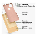 Capa Capinha Em Silicone Compatível Com Galaxy S9 Plus Cor Rosa Areia