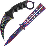 Cuchillo Hyperbestia  Navaja Mariposa Y Karambit Combo Csgo