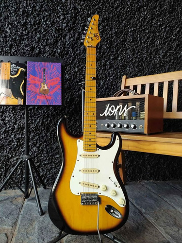 Guitarra Cort Strato Sunburst! 3 Singles! Legal Demais