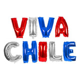 Globos Metalizados Letra Viva Chile Fiestas Patrias 