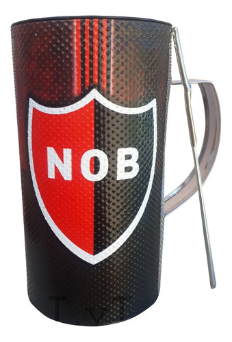 Vaso Guira Newells Old Boys Oficial Ploteado Con Raspador