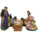 Pesebre 5 Piezas Navidad Navideño Niño Jesus Reyes 30cm 