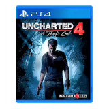 Uncharted 4 A Thief's  Sony Ps4 Midia  Física Em Português 