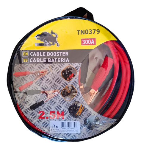 Cable Roba Corriente Hacer Puente Bateria Auto 300a 2.5m