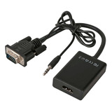 Adaptador Conversor Convertidor Vga A Hdmi Fullhd 1080 Audio