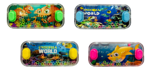 Juego Agua Rectangular Animales Marinos Ideal Souvenir X 10u