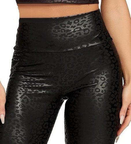 Calza Biker Ciclista Short Push Up Con Frunce Animal Glam