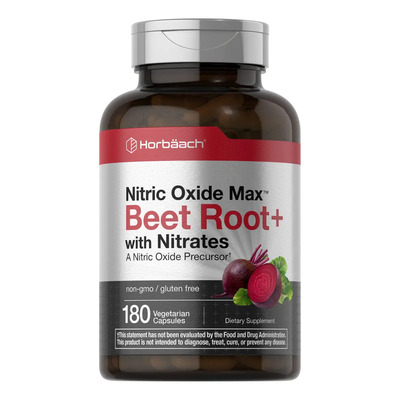 Horbaach Nitric Oxide Max Beet Root+ Cápsulas Vitamínicas Veganas 180 U | Meses sin interés