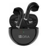 Audífonos In-ear Inalámbricos 1hora Aut119 Negro Color Blue Luz Verde Lima